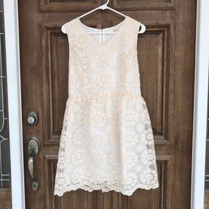 Ellison Cream Lace Dress Size L